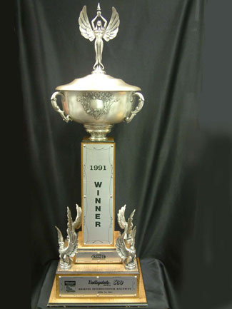 The 1991 Bristol trophy won by Rusty Wallace in his first victory for Team Penske.