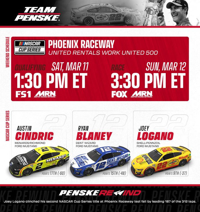 Team Penske Weekend Preview