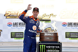 Brad Keselowski scored win No. 500 for Team Penske with his triumph at Las Vegas in 2018.