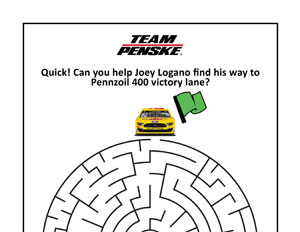NASCAR Logano Maze