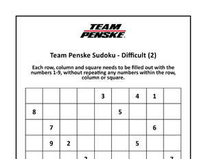 Team Penske Advanced Sudoku