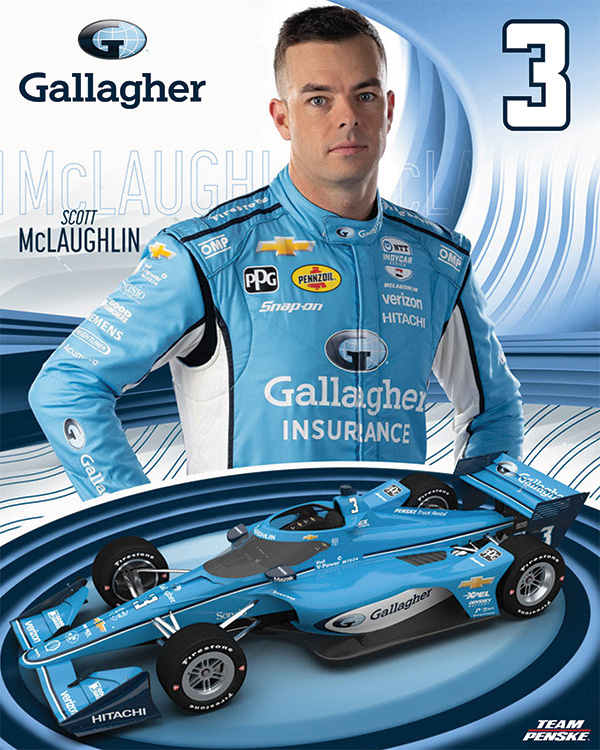 Team Penske Scott McLaughlin Autograph Card