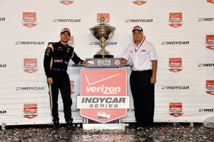 Will Power and Roger Penske