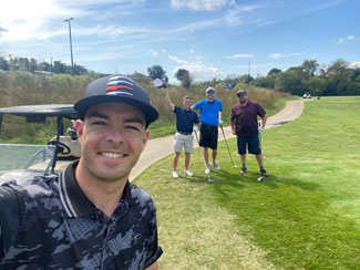 INDYCAR driver Scott McLaughlin has taken advantage of all the great golf courses near his new home in North Carolina.