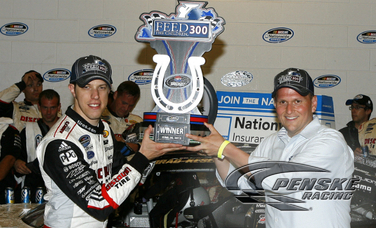 Keselowski Wins Rain-Shortened Event at Kentucky 