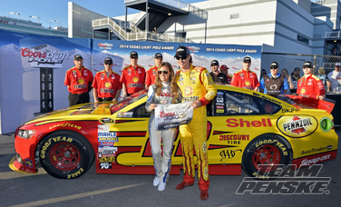 Joey Logano Earns Pole at Las Vegas