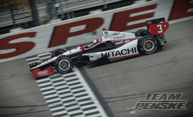 Castroneves Leads Team Penske in Iowa Qualifying