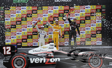 Power Wins Third Consecutive Race in Sao Paulo