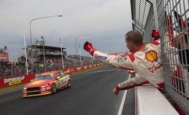 ON THE PODIUM AT MOUNT PANORAMA