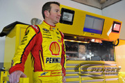 Busch taking a break during preseason testing at Daytona International Speedway